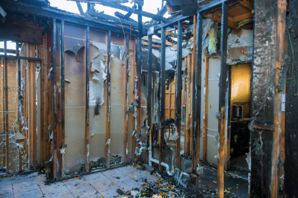 Professional Fire Damage Restoration technician working in Brighton, CO